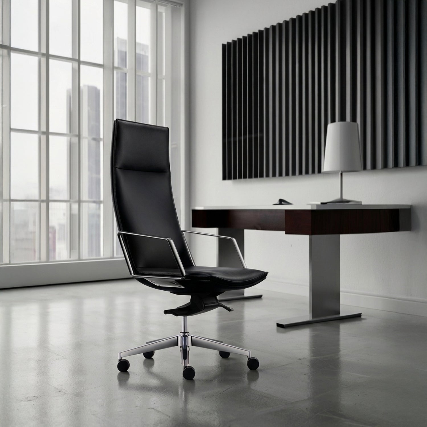 Silla oficina Alek Alta Negro