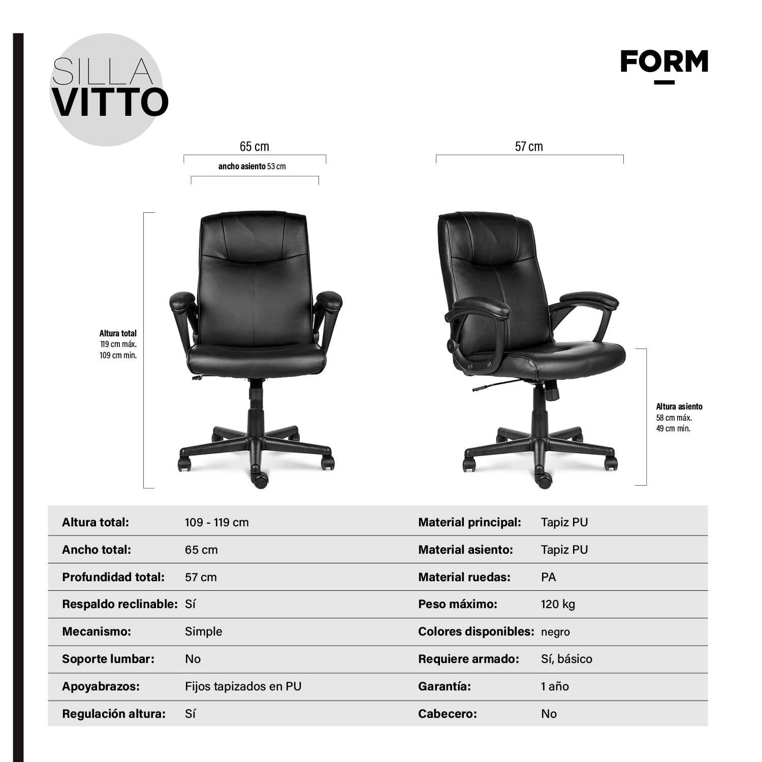 Sillón Gerencial Vitto