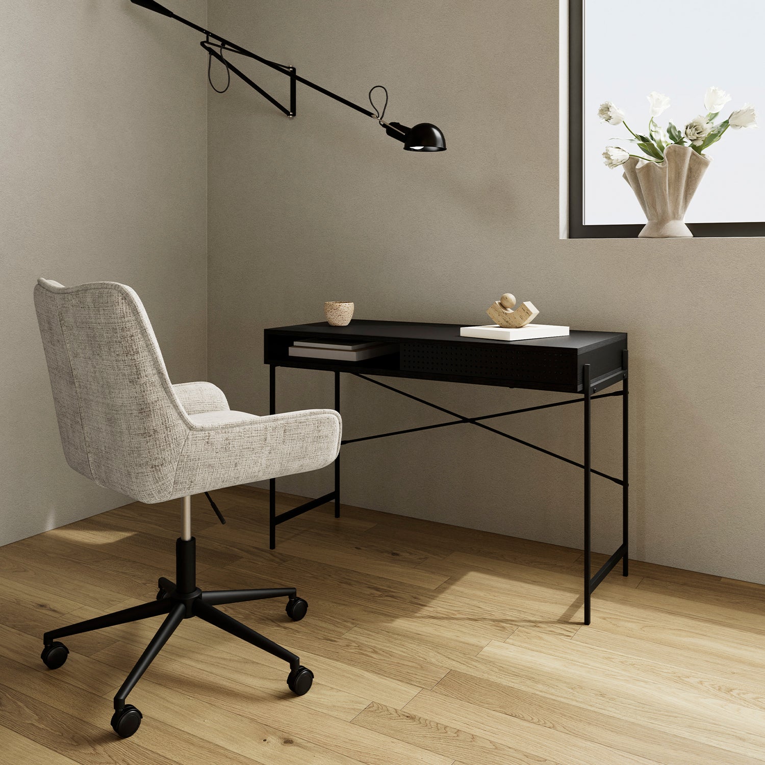 Silla Home Office Eddie Beige