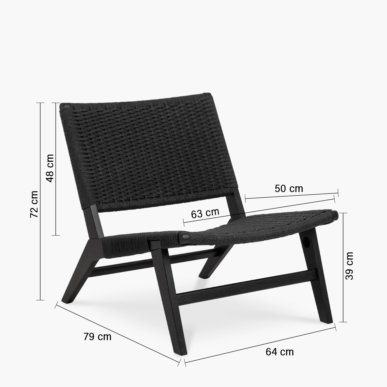 Sitial Madera Estela Negro