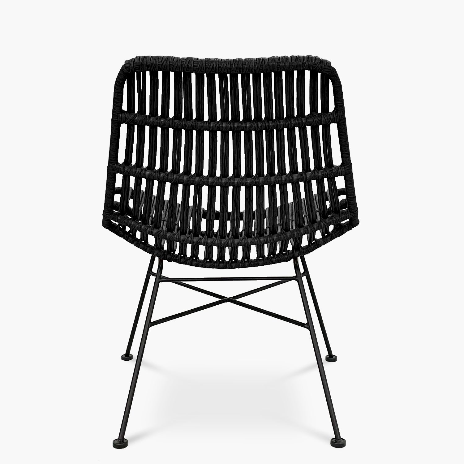 Sitial Ratan Sintético Creta Negro