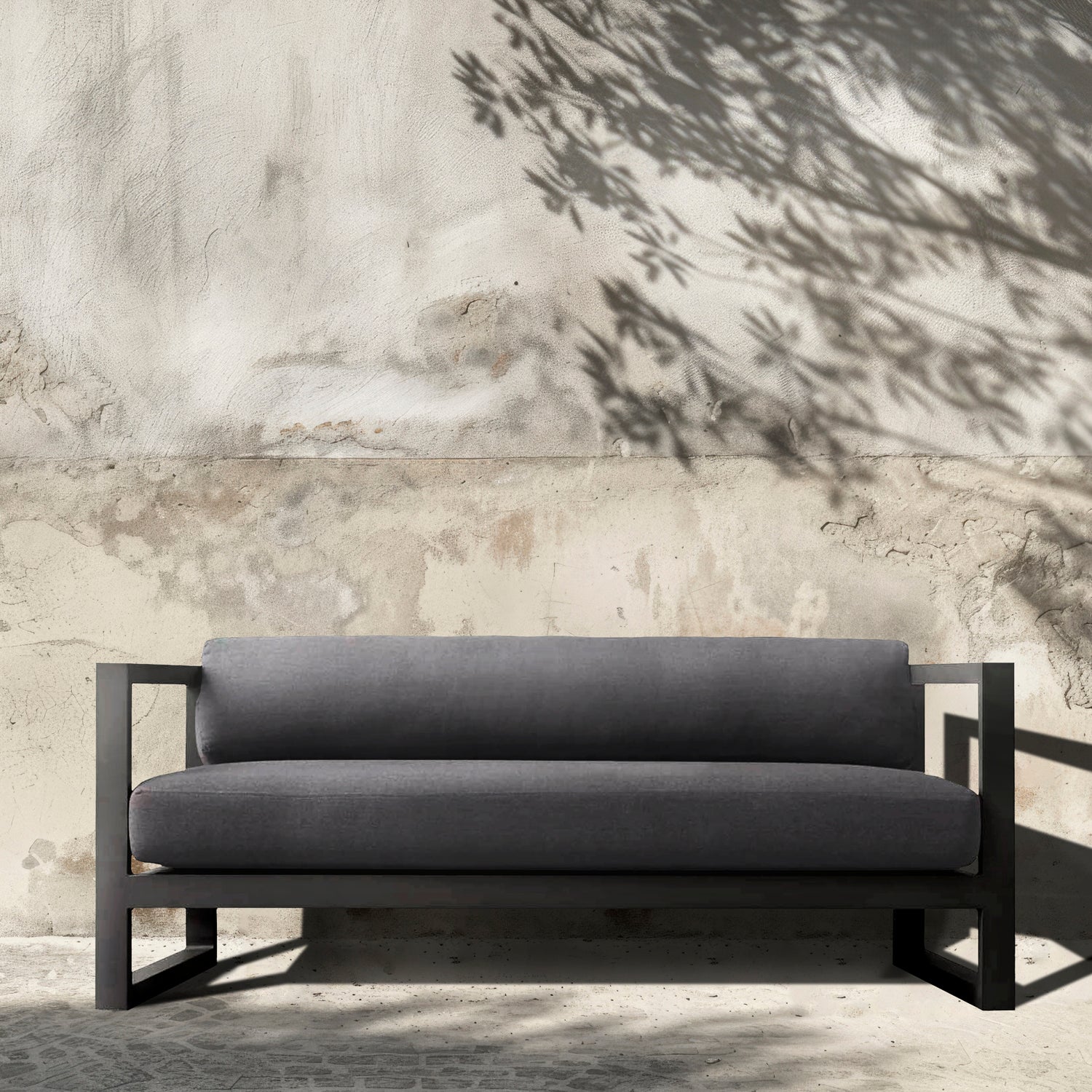 Sofa 2C Terraza Montego LT Gris Oscuro