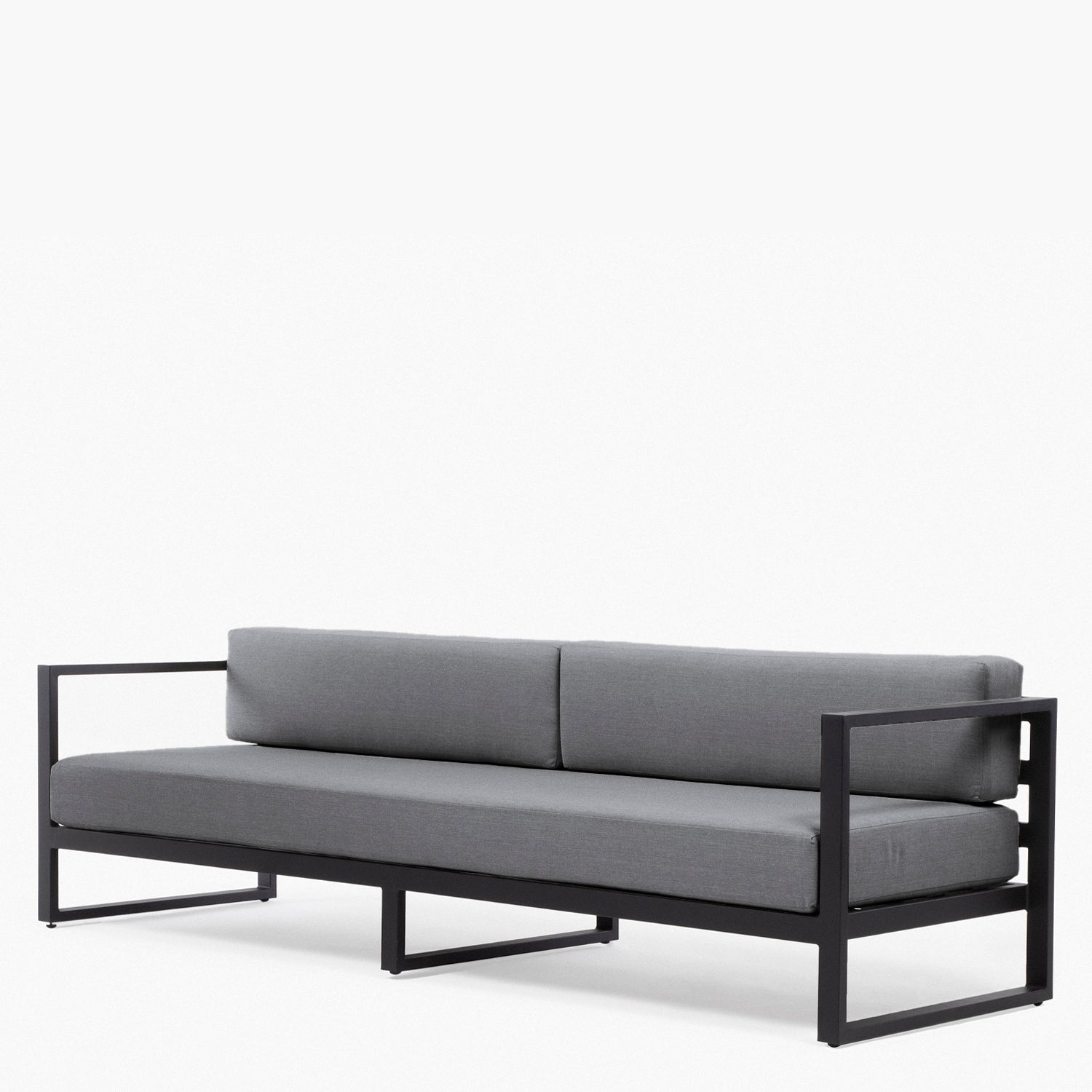 Sofá 3C Montego OLE Gris oscuro/Gris