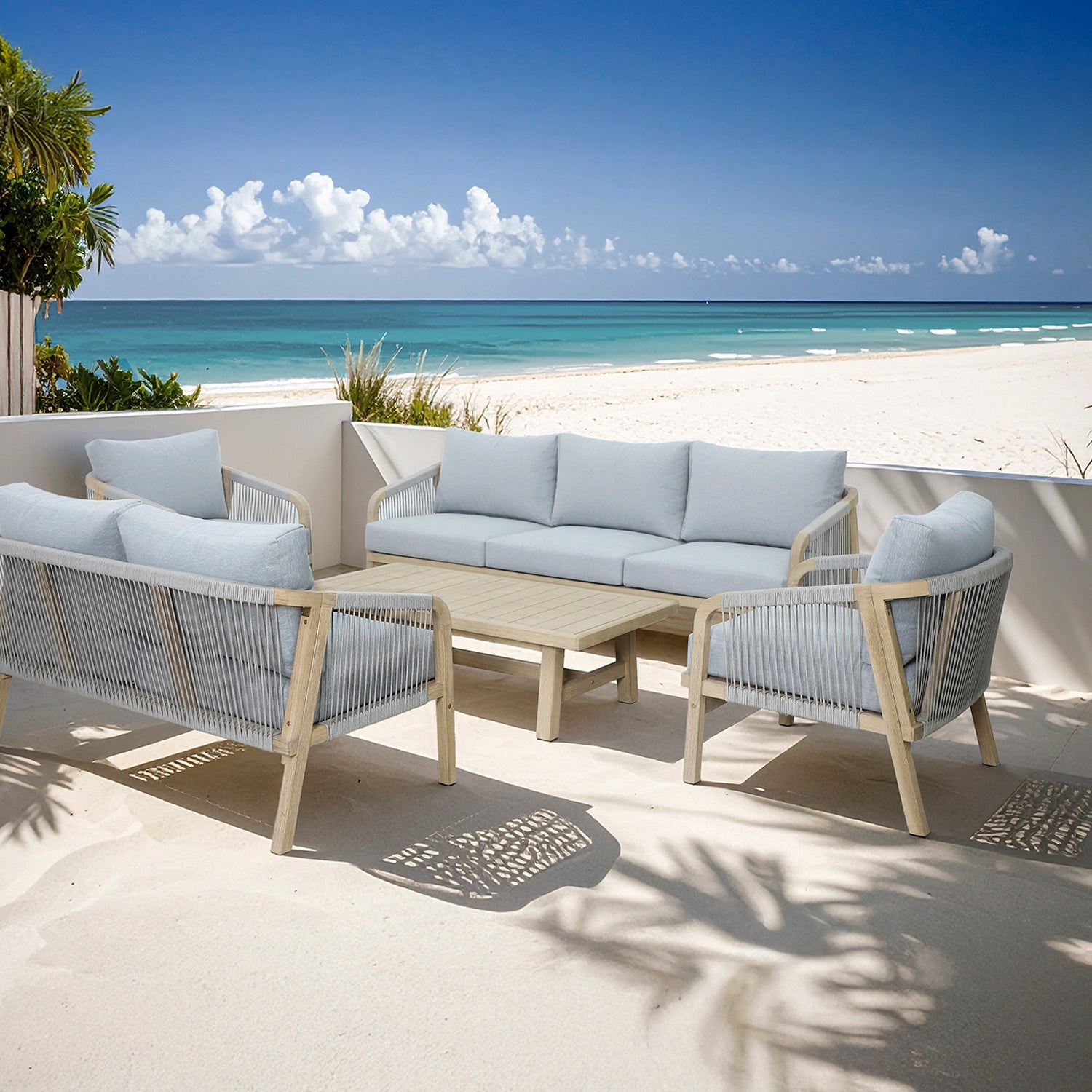 Sofá 3C Floripa Gris Claro