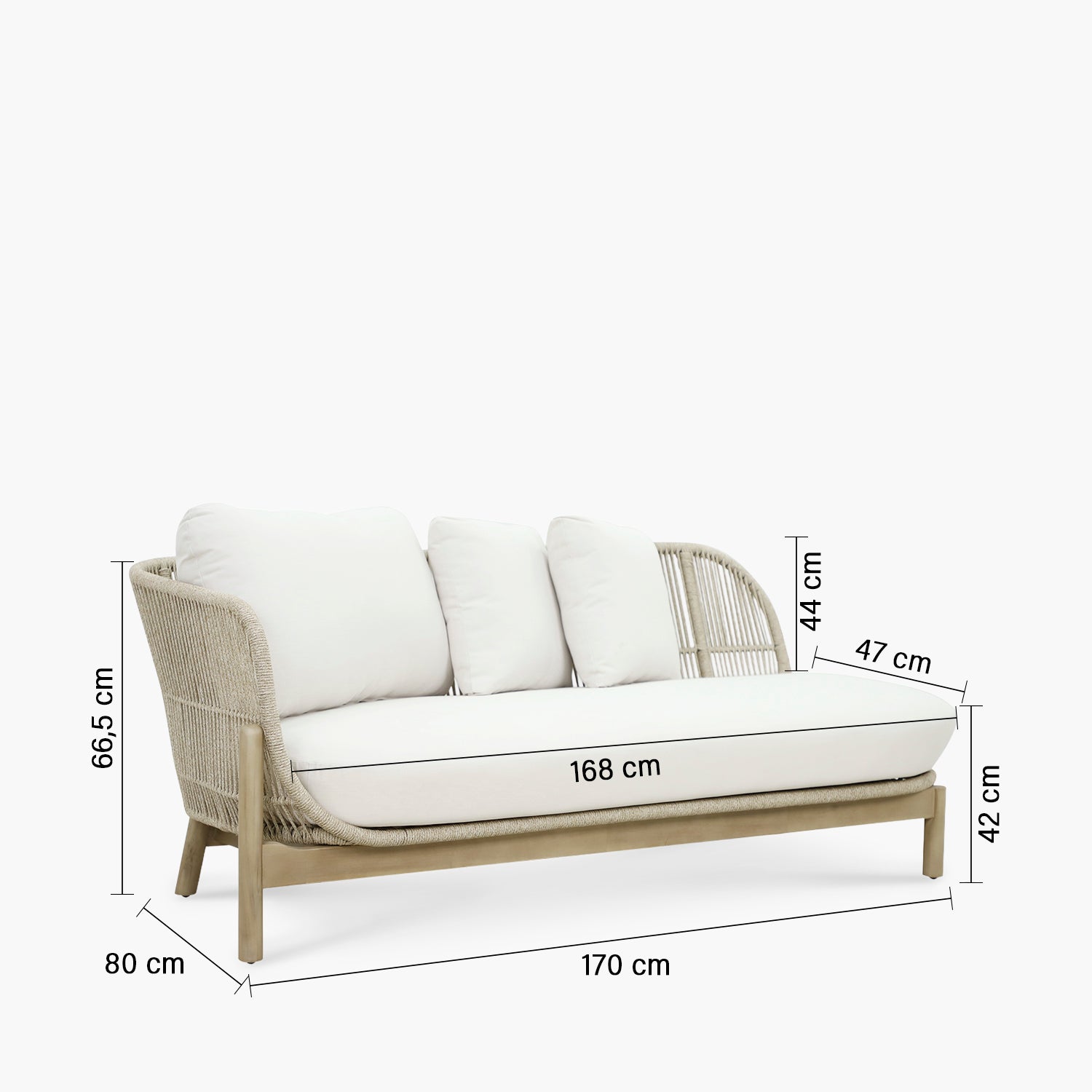 Sofá Lounge Terraza Pipa Natural