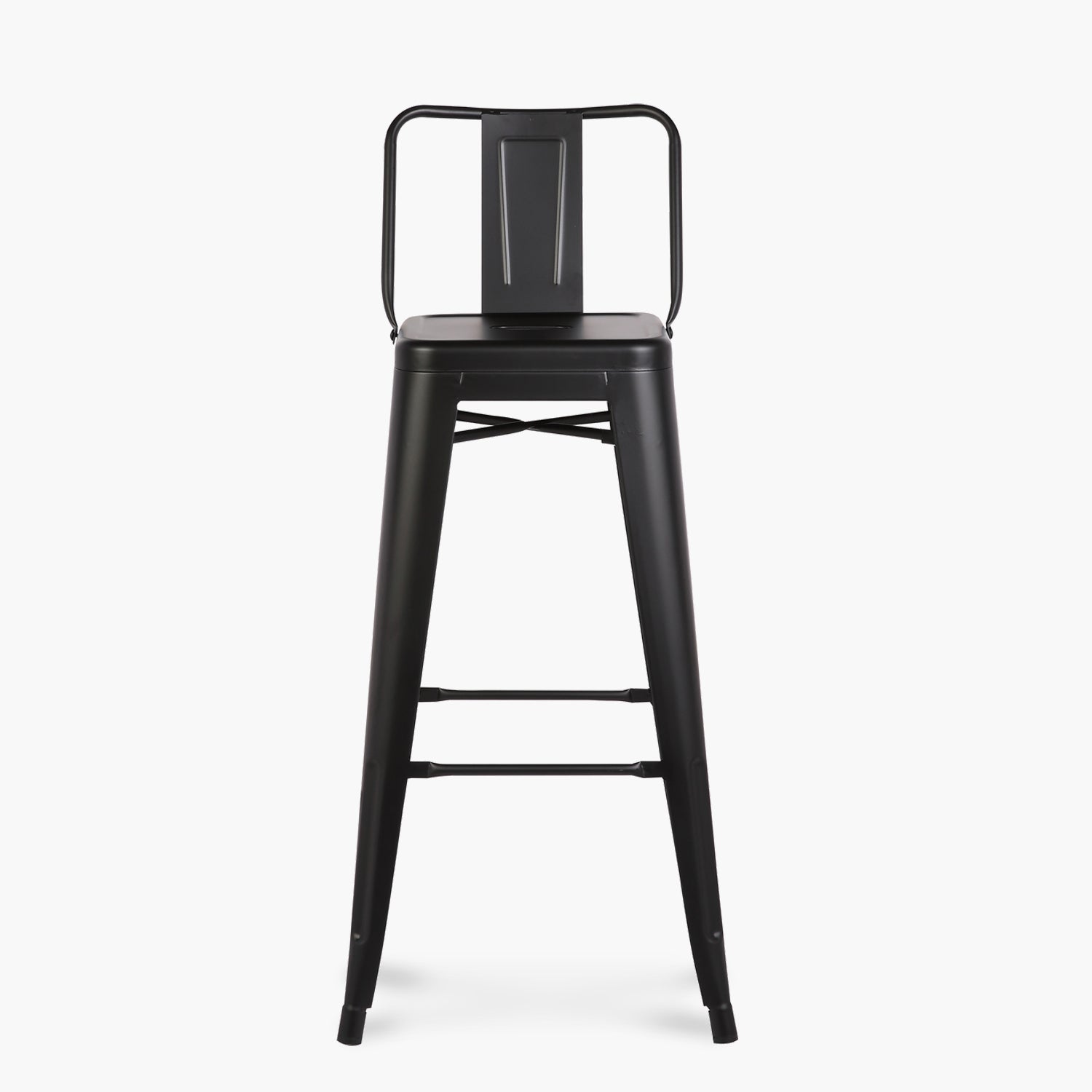Taburete Alto 77 Tolix c/resp Negro