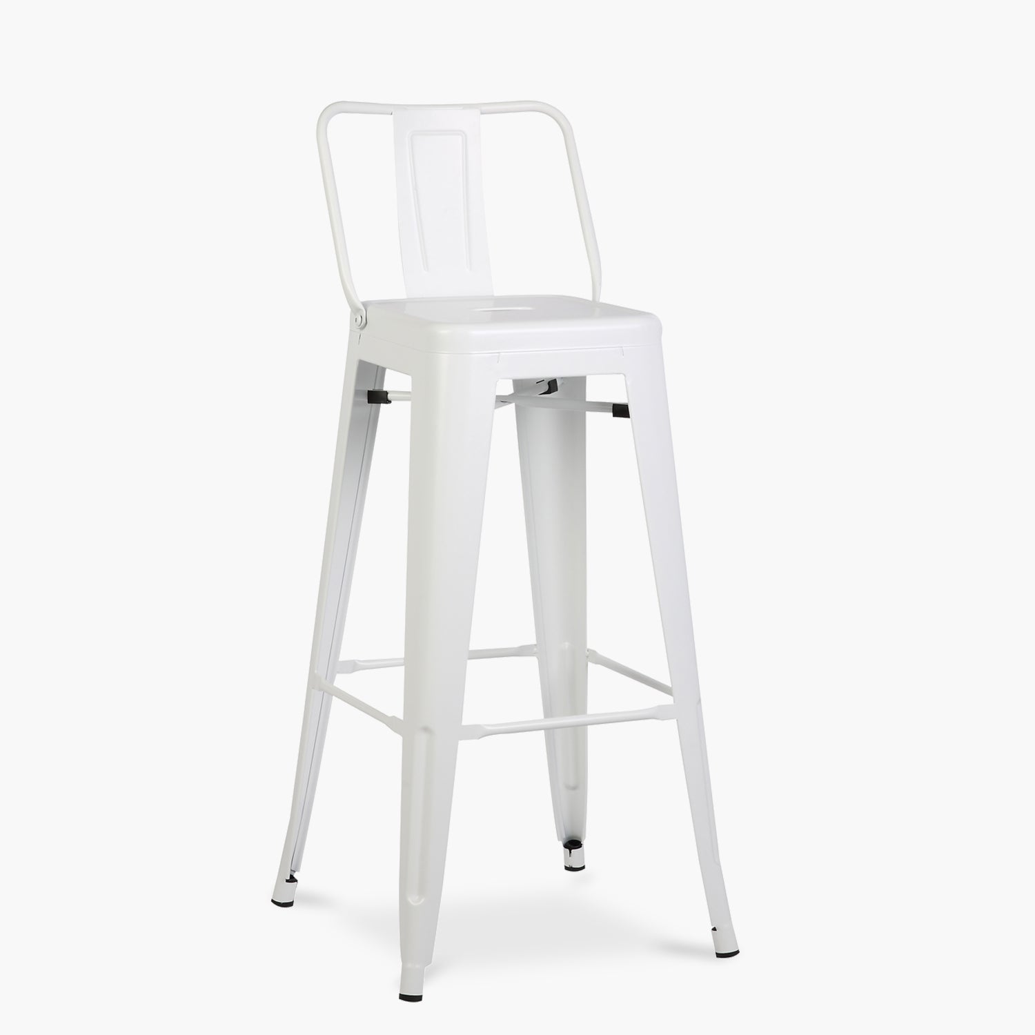 Taburete Alto 77 Tolix c/resp Blanco