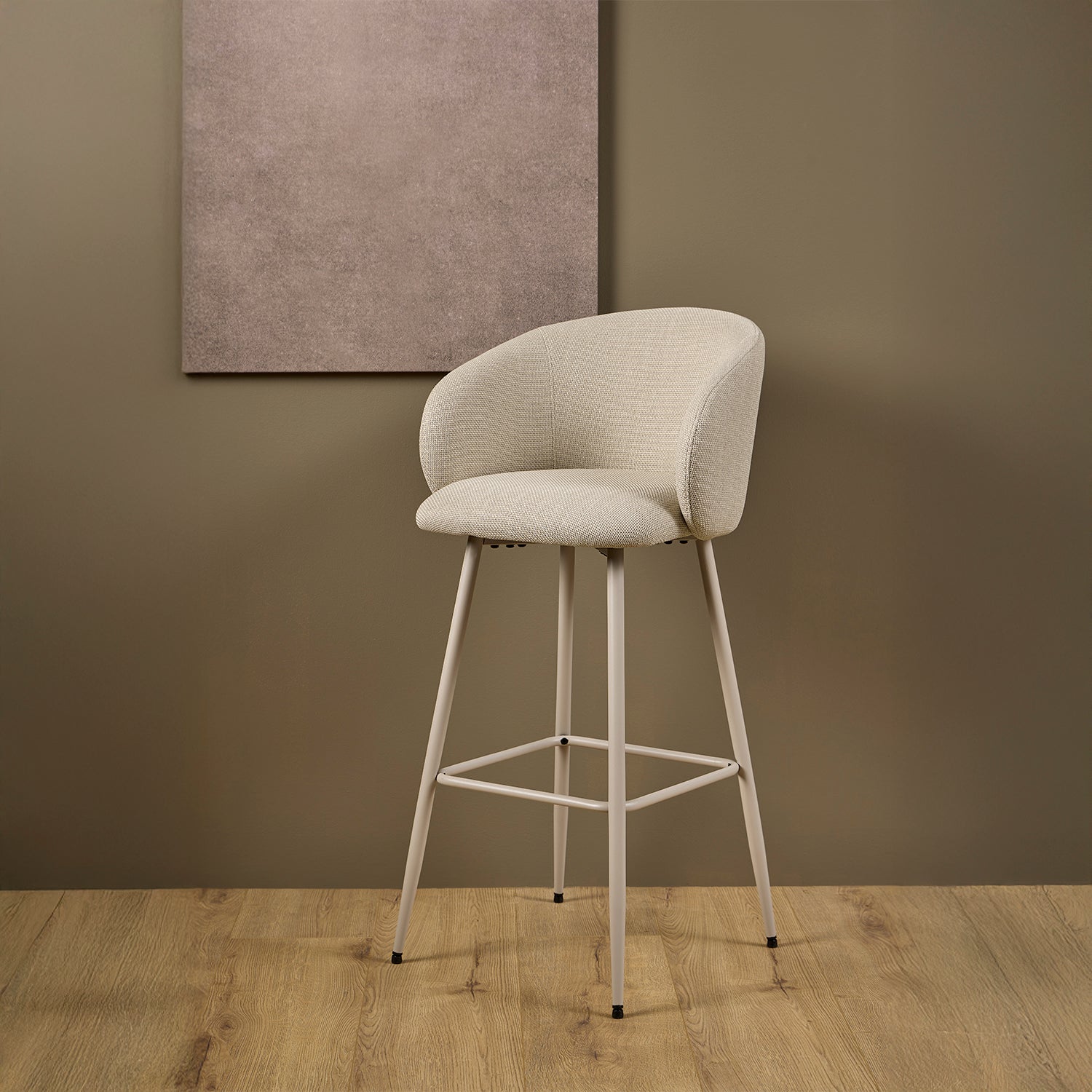 Pack 2 Taburete Eleanor Beige