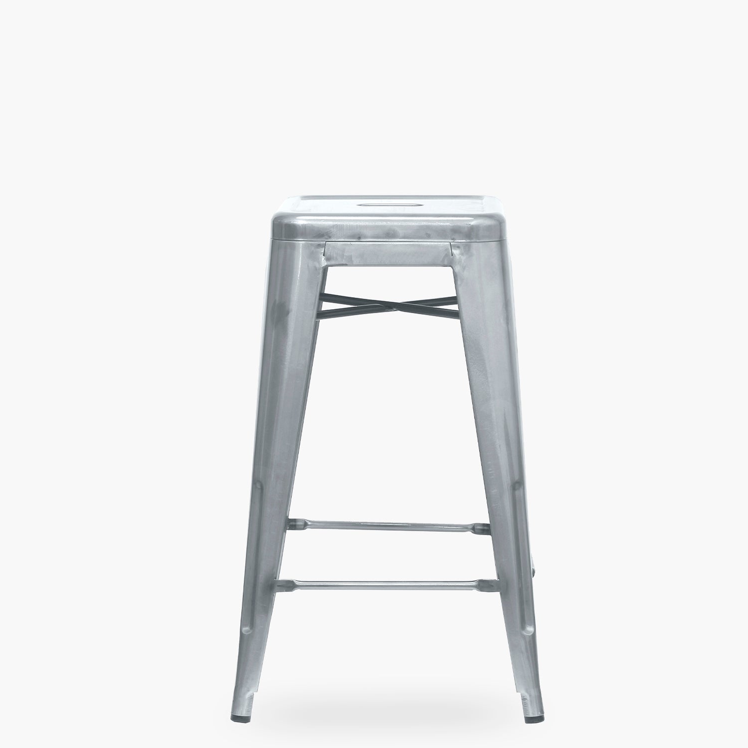 Taburete Medio 67 Tolix Plata