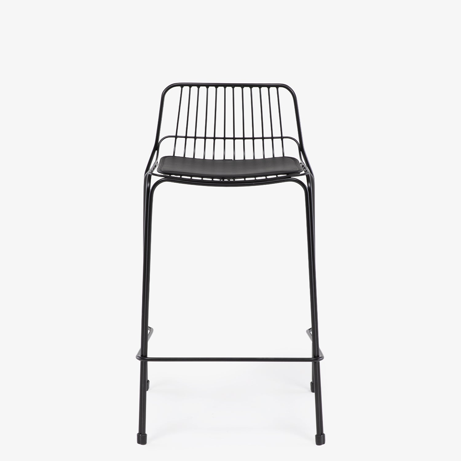 Taburete Medio Metal Isabella Negro - Form Design