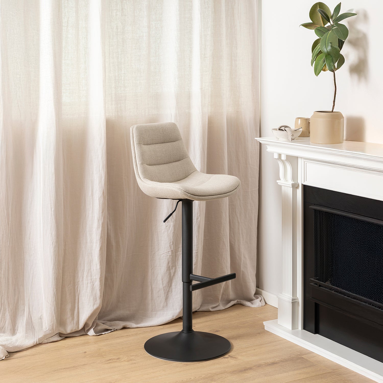 Pack 2 Taburete Medio Adisa Beige