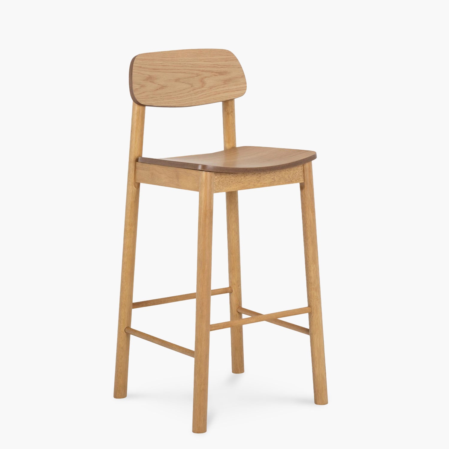 Pack 2 Taburete Madera Owen Natural