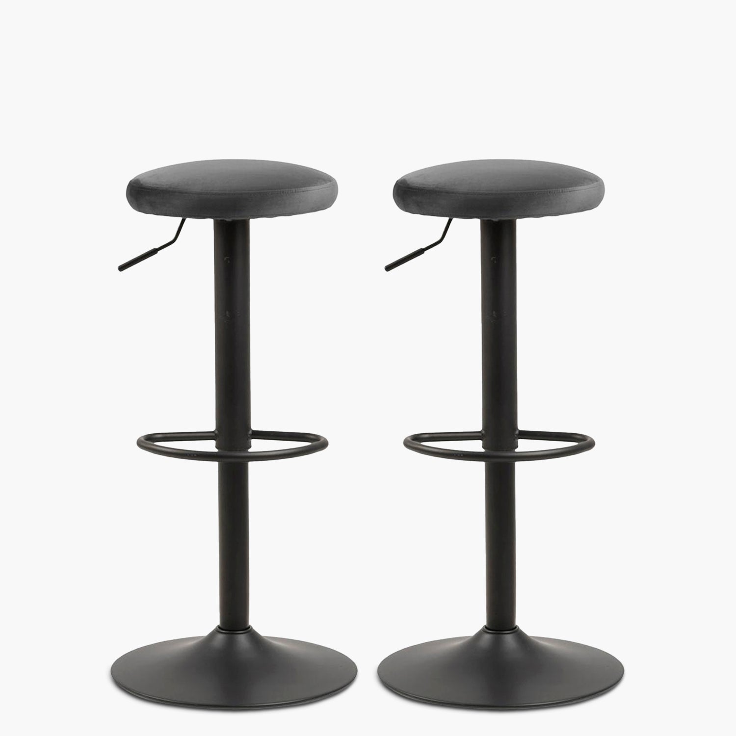 Pack 2 Taburete Tapiz Bilbao Gris Oscuro