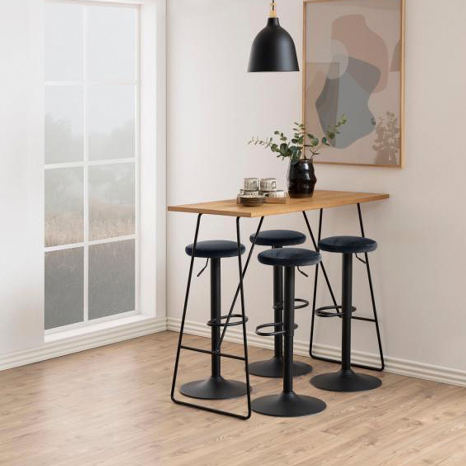 Pack 2 Taburete Tapiz Bilbao Gris Oscuro