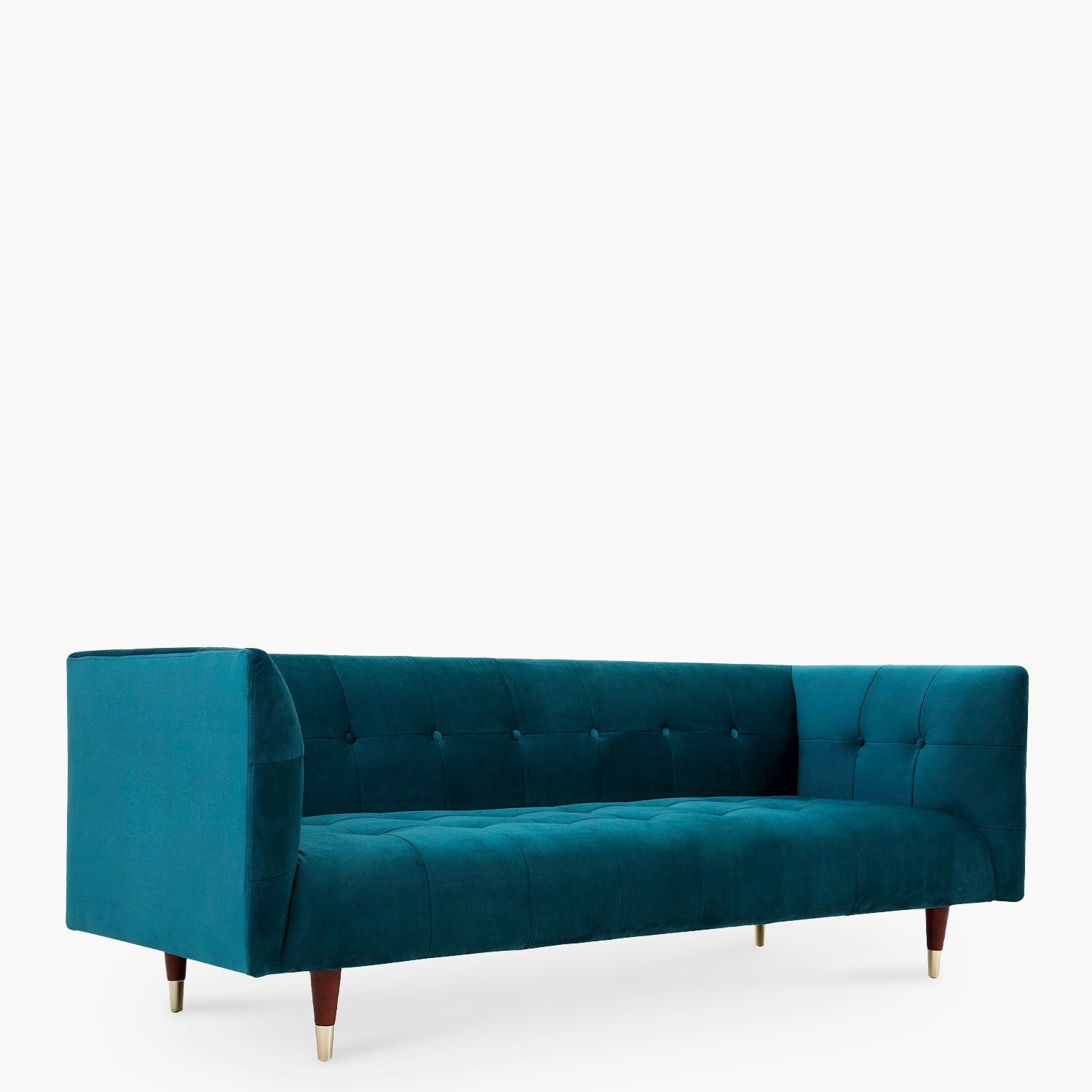 Sofá Ponti 3C velvet azul - Form Design - Sofas 3C Hogar