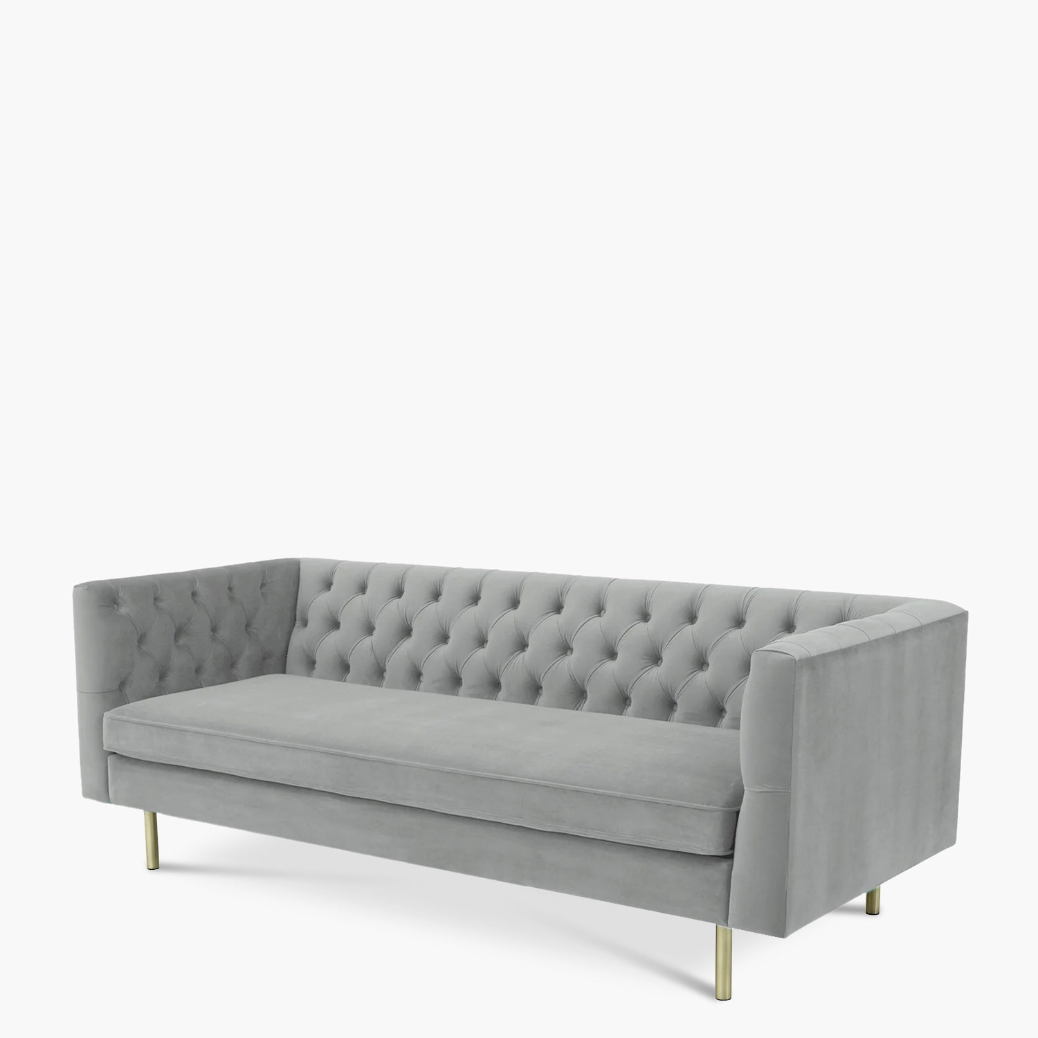 Sofá Domo velvet 3C gris - Form Design - Sofas 3C Hogar