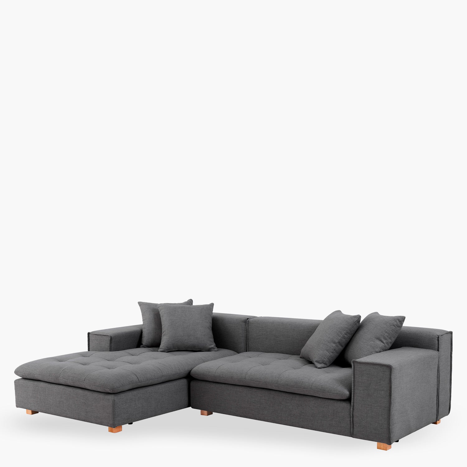 Seccional Forma gris  izq - Form Design - Sofas Secciona Hogar