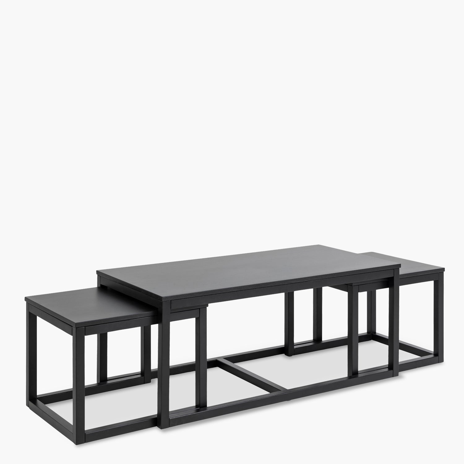 Mesas Anidadas Cornus Negro - Form Design - Mesas de Centro
